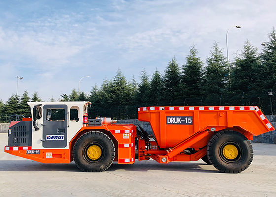 DERUI DRUK-15 15 tấn tải trọng Capacity Underground Mining Dump Truck với tải trọng cao